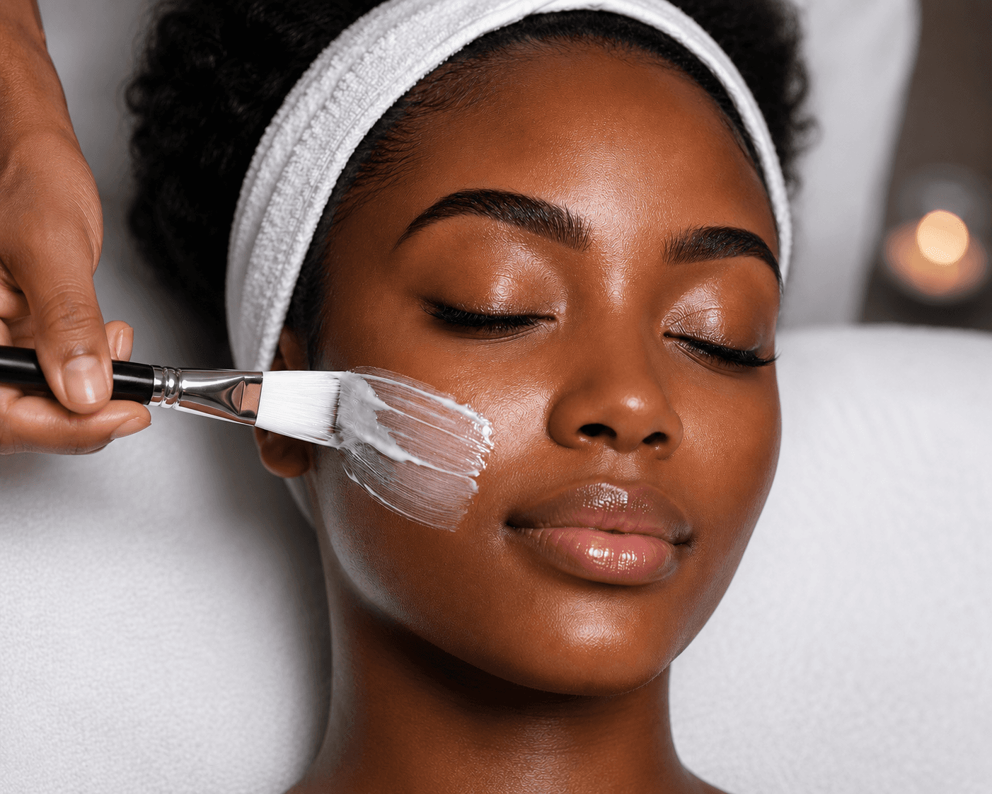 A woman with radiant, healthy skin